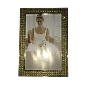 Gold Rhinestone 4" X 6" Picture Frame By Prinz